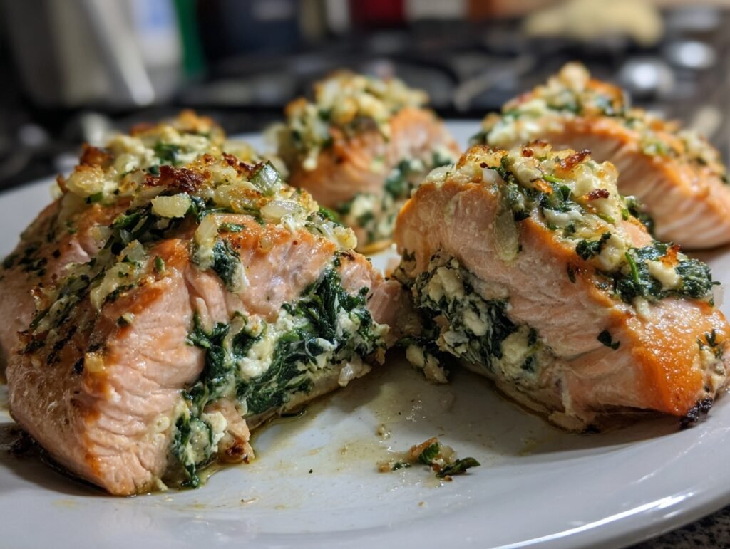 Baked Stuffed Salmon