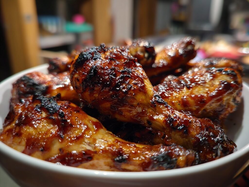 Sticky BBQ Oven Drumsticks