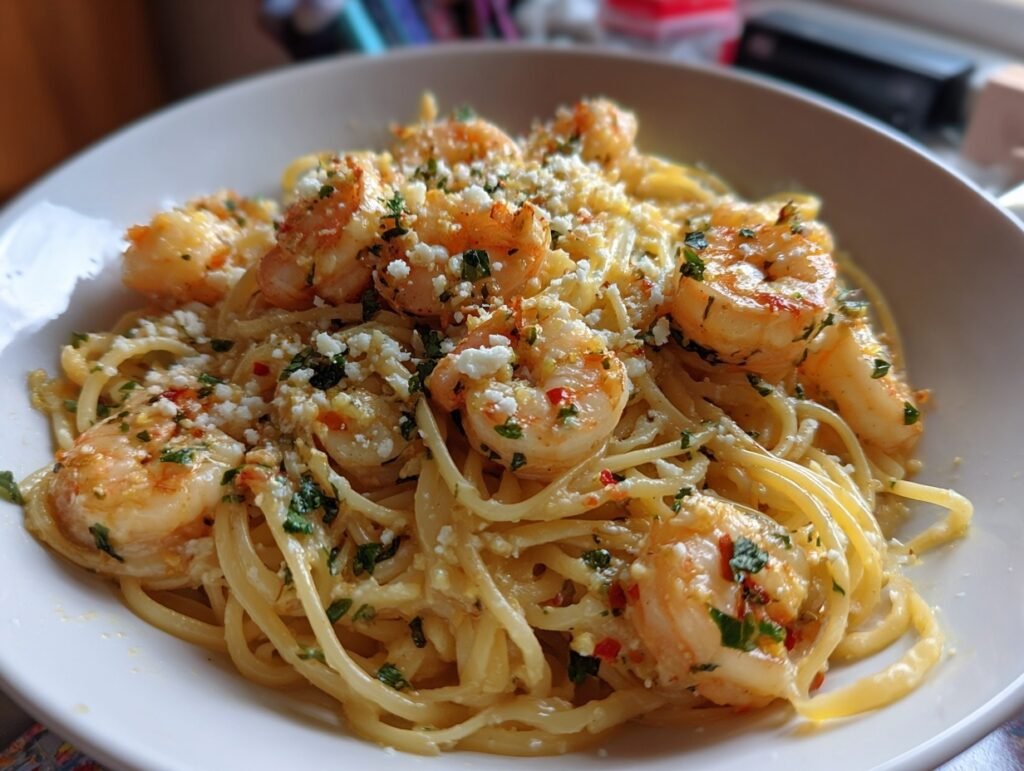 Garlic Butter Shrimp Pasta