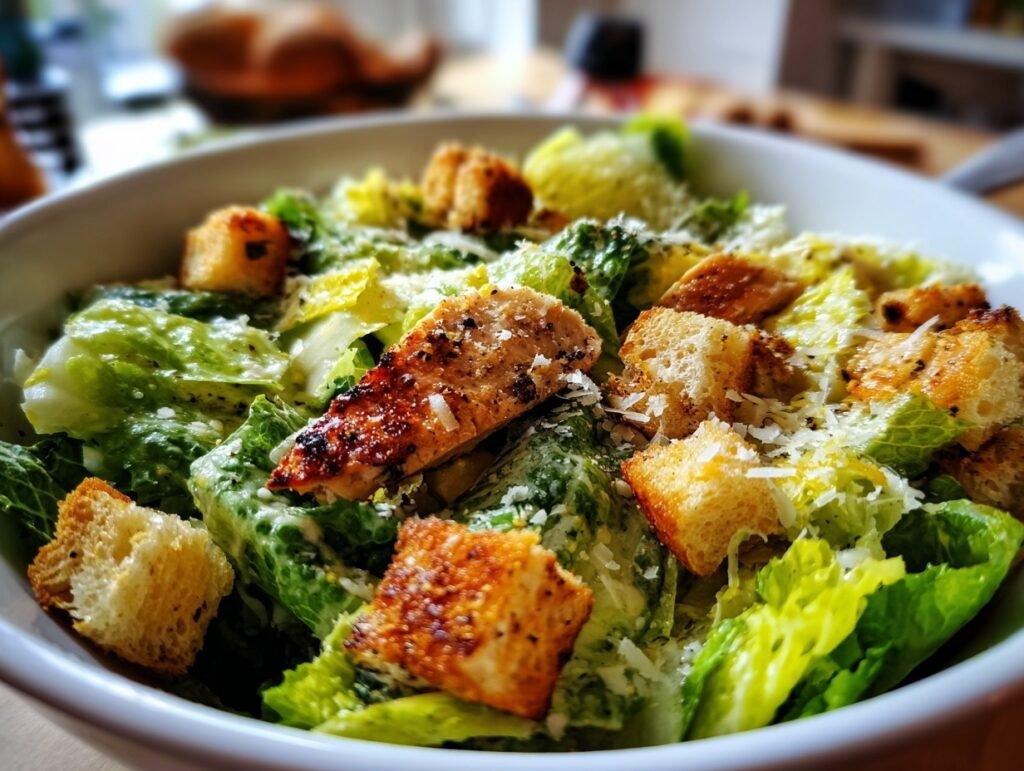 Quick Creamy Caesar Salad