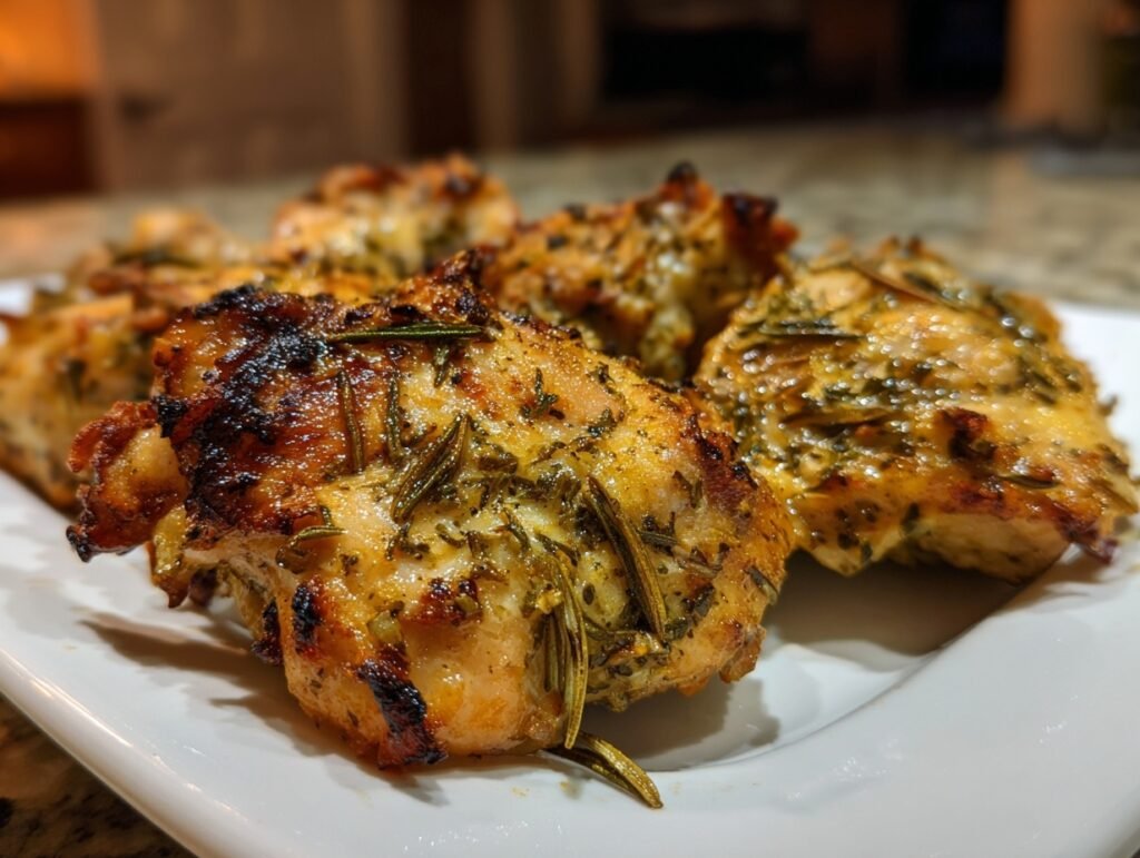 baked lemon herb chicken thighs