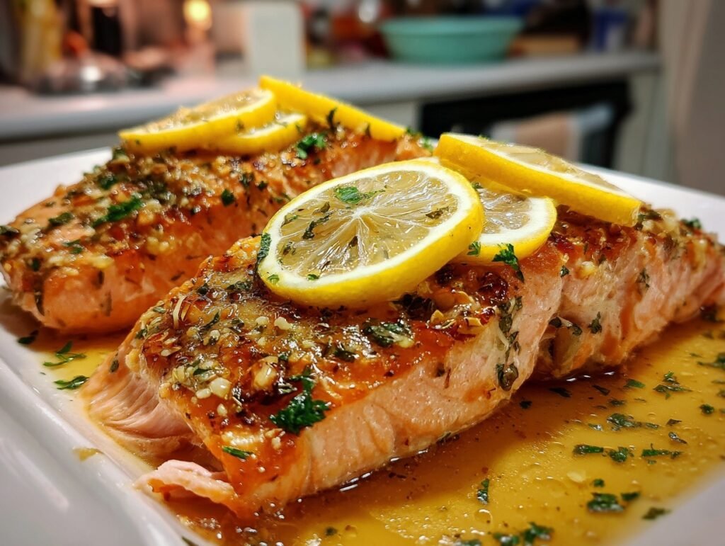 30 minute lemon garlic salmon
