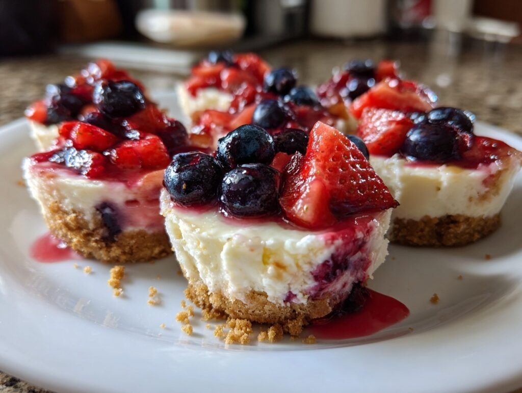 4th of July Berry Cheesecake Bites