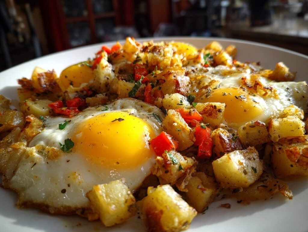 Budget Egg Potato Hash