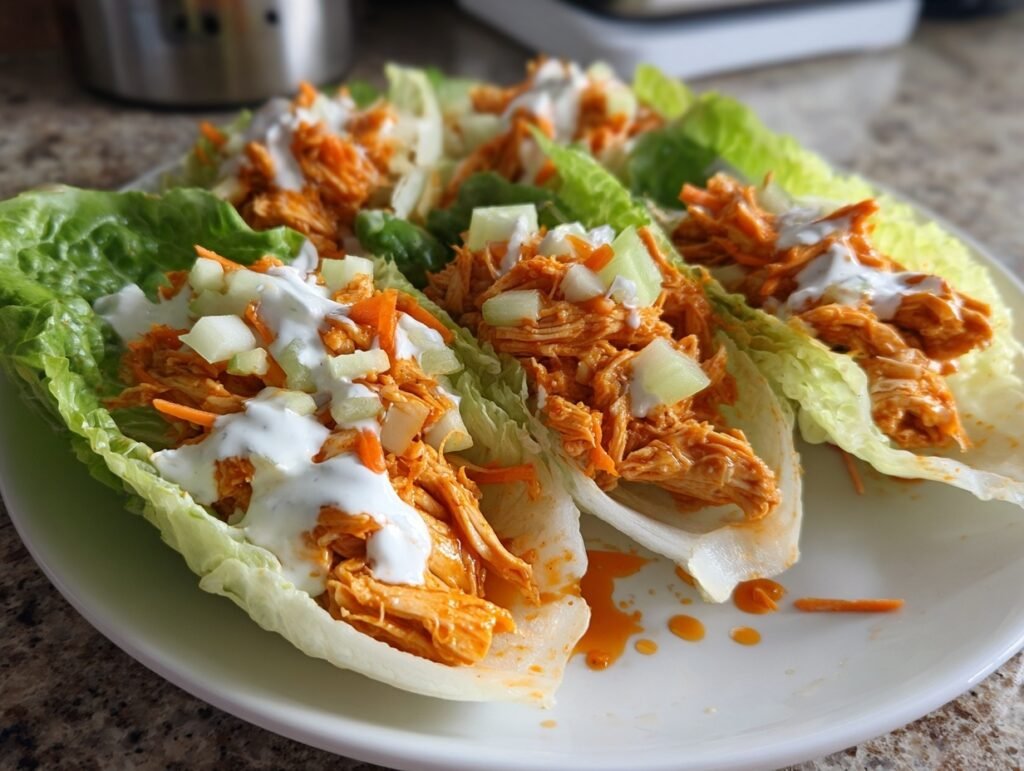 Buffalo Chicken Lettuce Wraps
