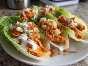 Buffalo Chicken Lettuce Wraps