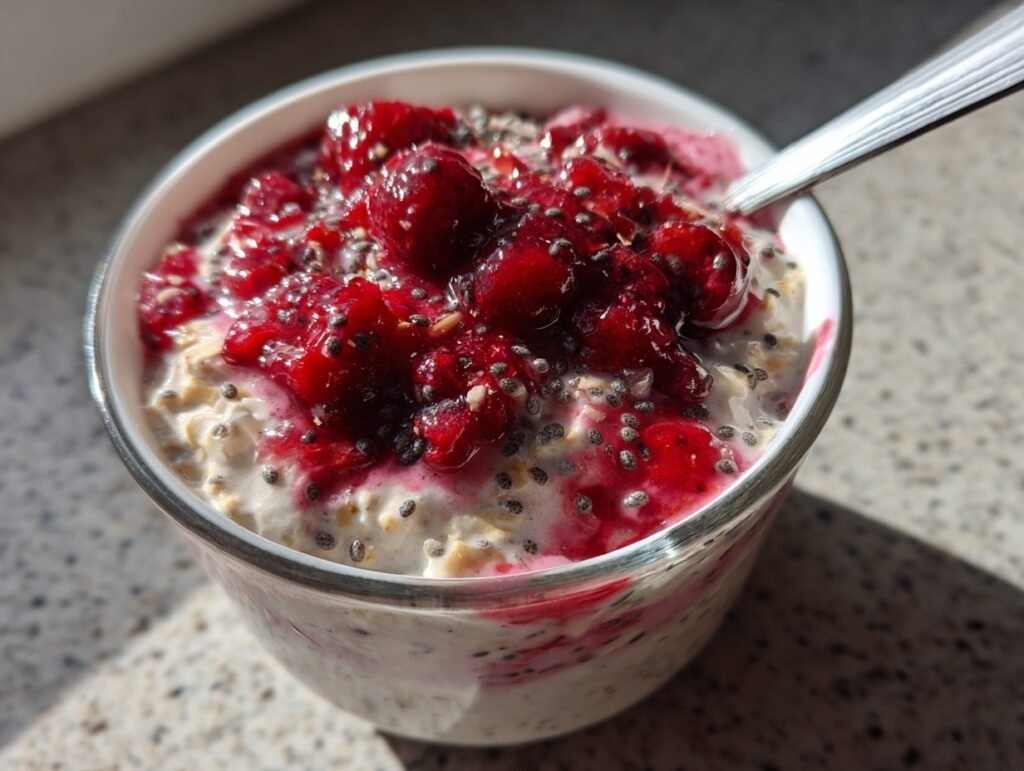 Creamy Berry Overnight Oats