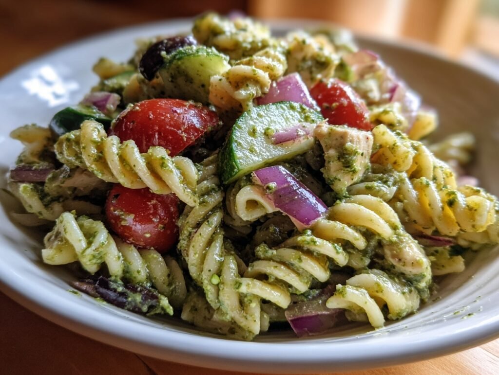 Creamy Pesto Pasta Salad