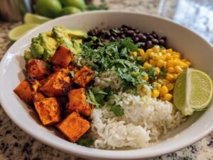 Creamy Sweet Potato Black Bean Bowl