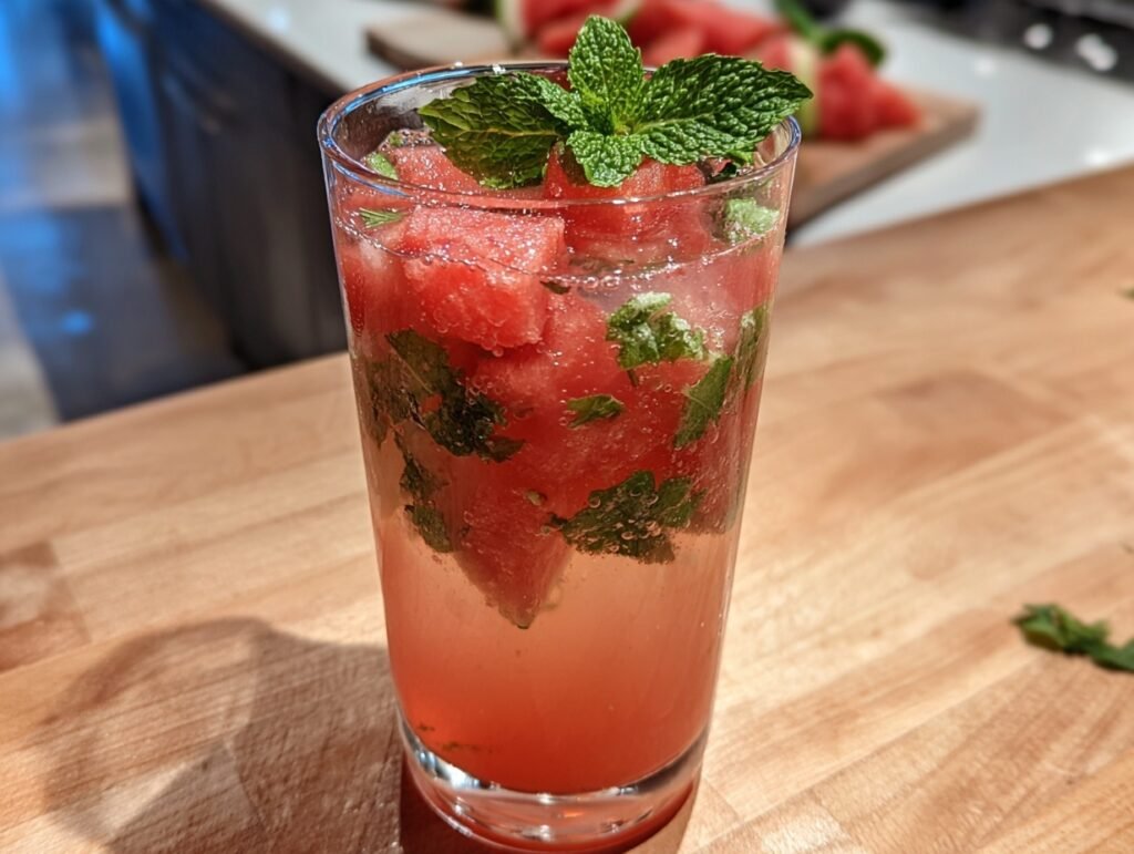 Creamy Watermelon Mint Lemonade