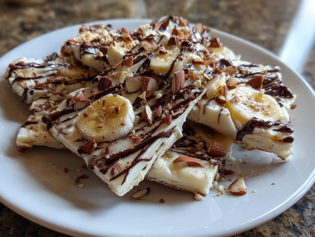 Crispy Banana Yogurt Bark