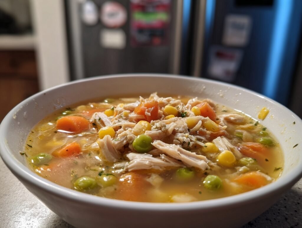 Golden Chicken Soup Freezer