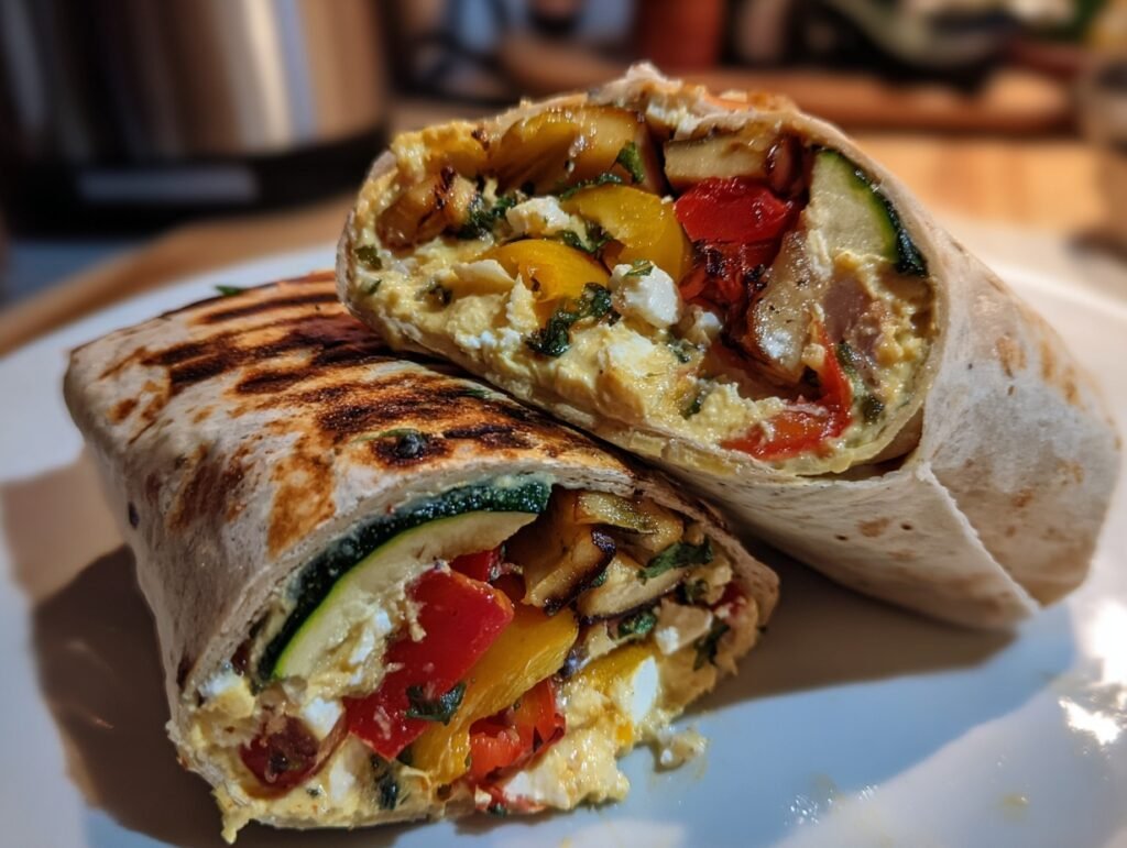 Grilled Veggie Hummus Wrap