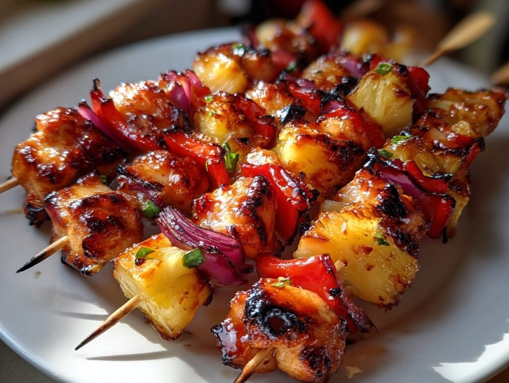 Hawaiian Chicken Skewers
