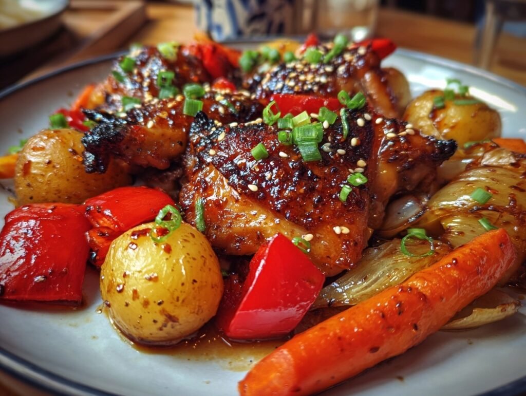 Honey Garlic Sheet Pan Chicken