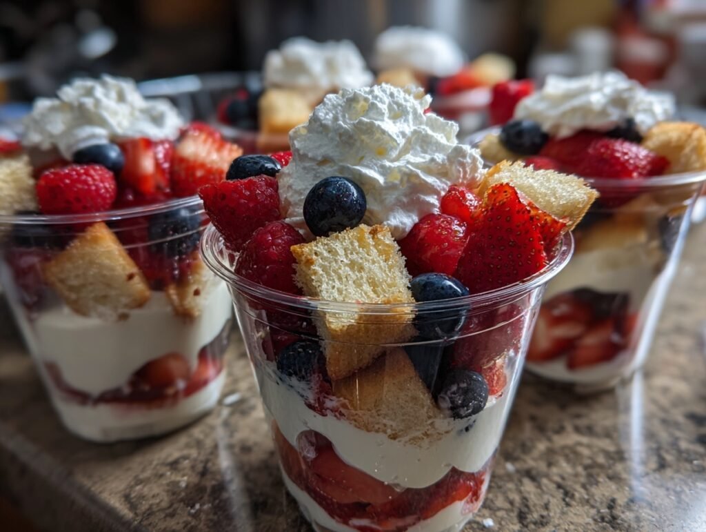 Juicy Berry Trifle Cups