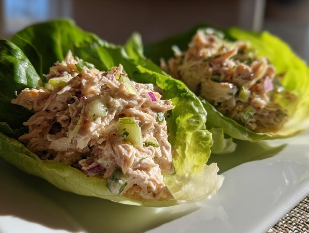 Keto Lettuce Cups Tuna Salad