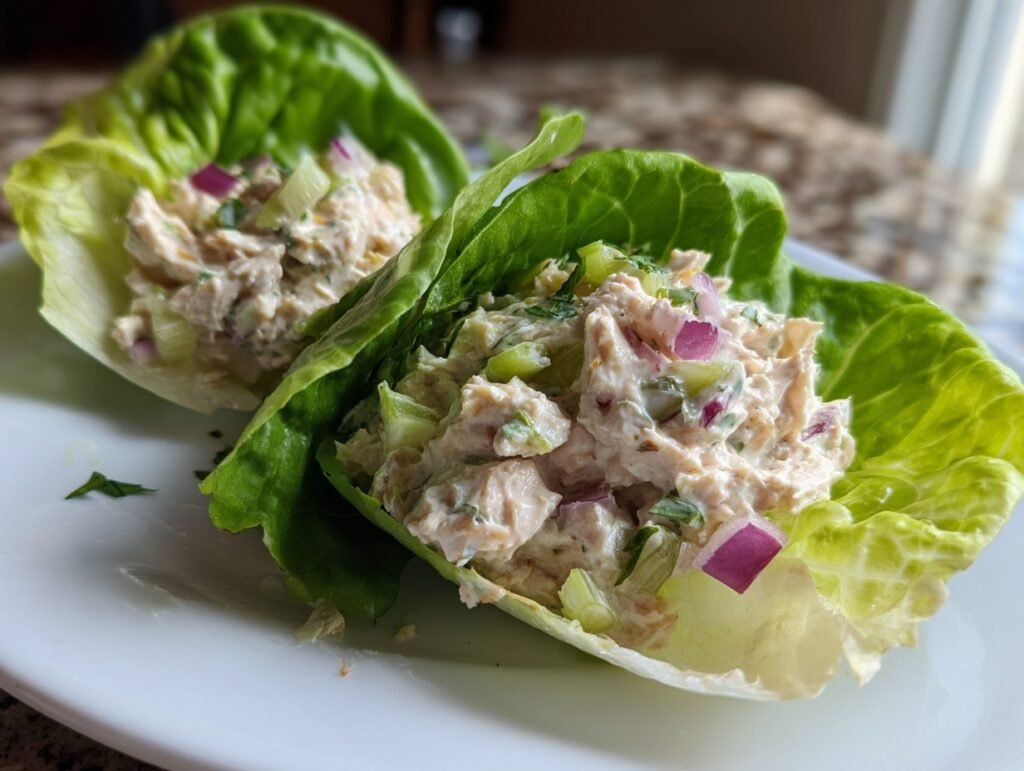 Keto Tuna Lettuce Cups