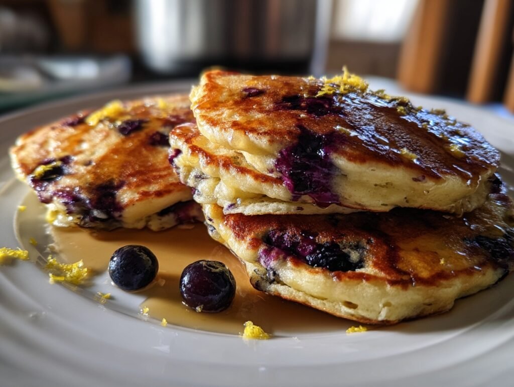 Lemon Blueberry Pancakes