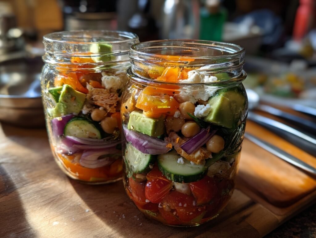 Mason Jar Salad Meal Prep