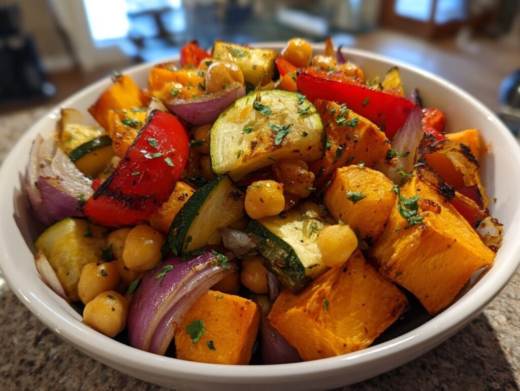 Roasted Chickpea Salad Bowl