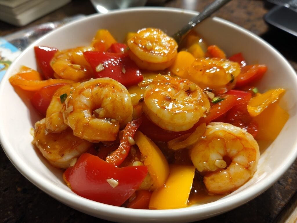 Saucy Garlic Shrimp Stir Fry