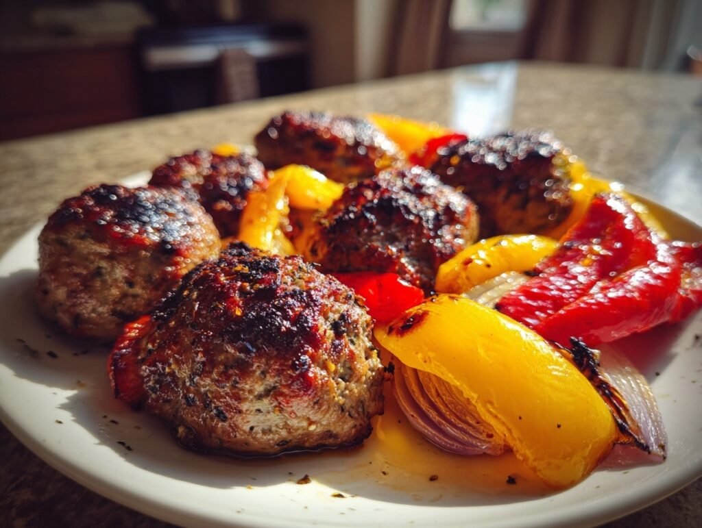 Smoky Beef Kofta Sheet Pan