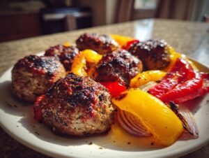 Smoky Beef Kofta Sheet Pan
