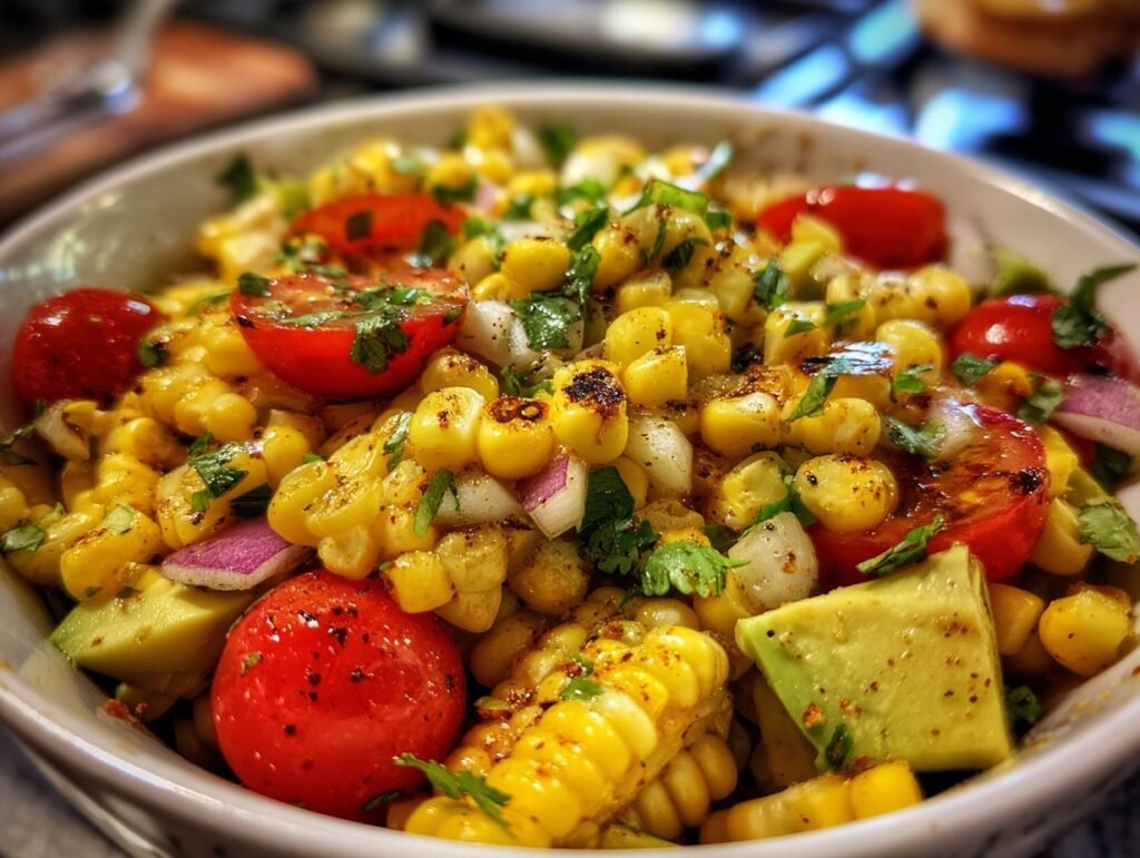 Smoky Grilled Corn Salad