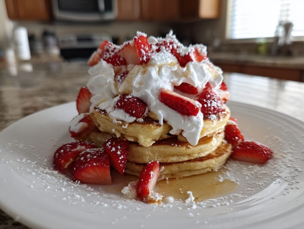 Strawberry Shortcake Pancakes