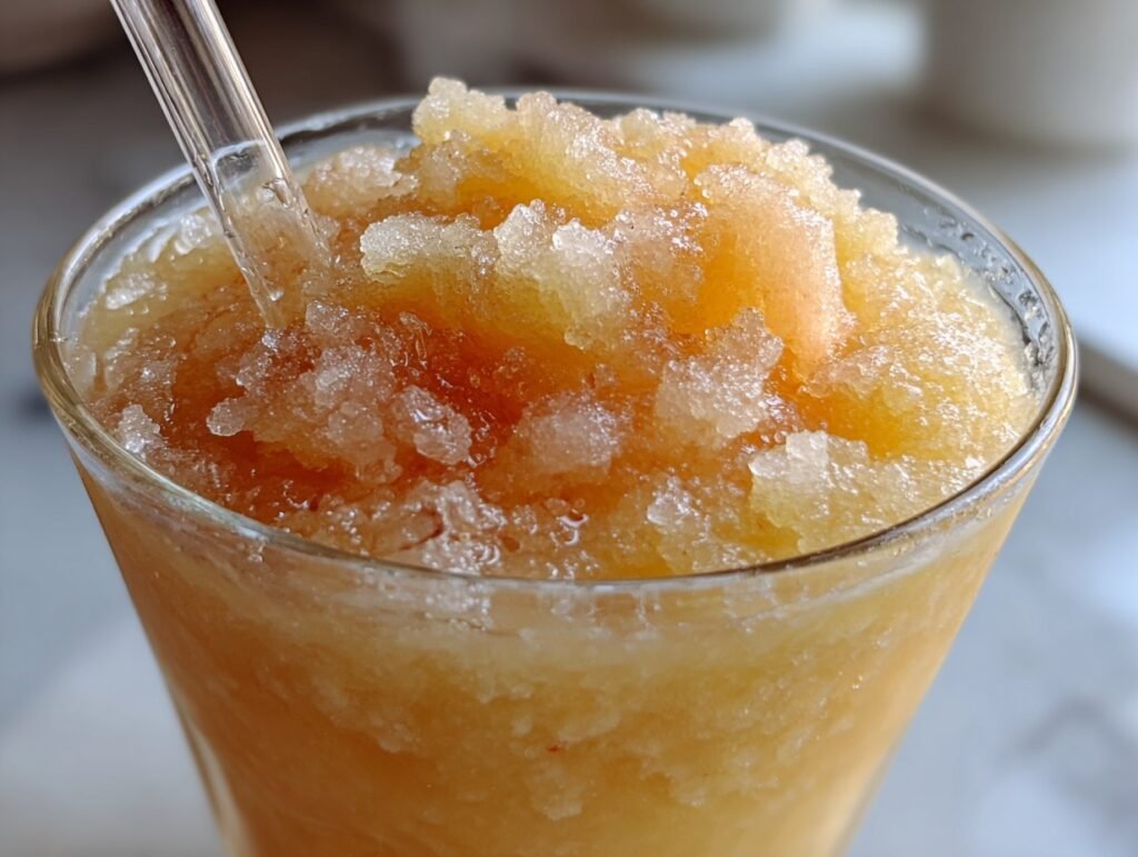 Zesty Peach Lemonade Slushie