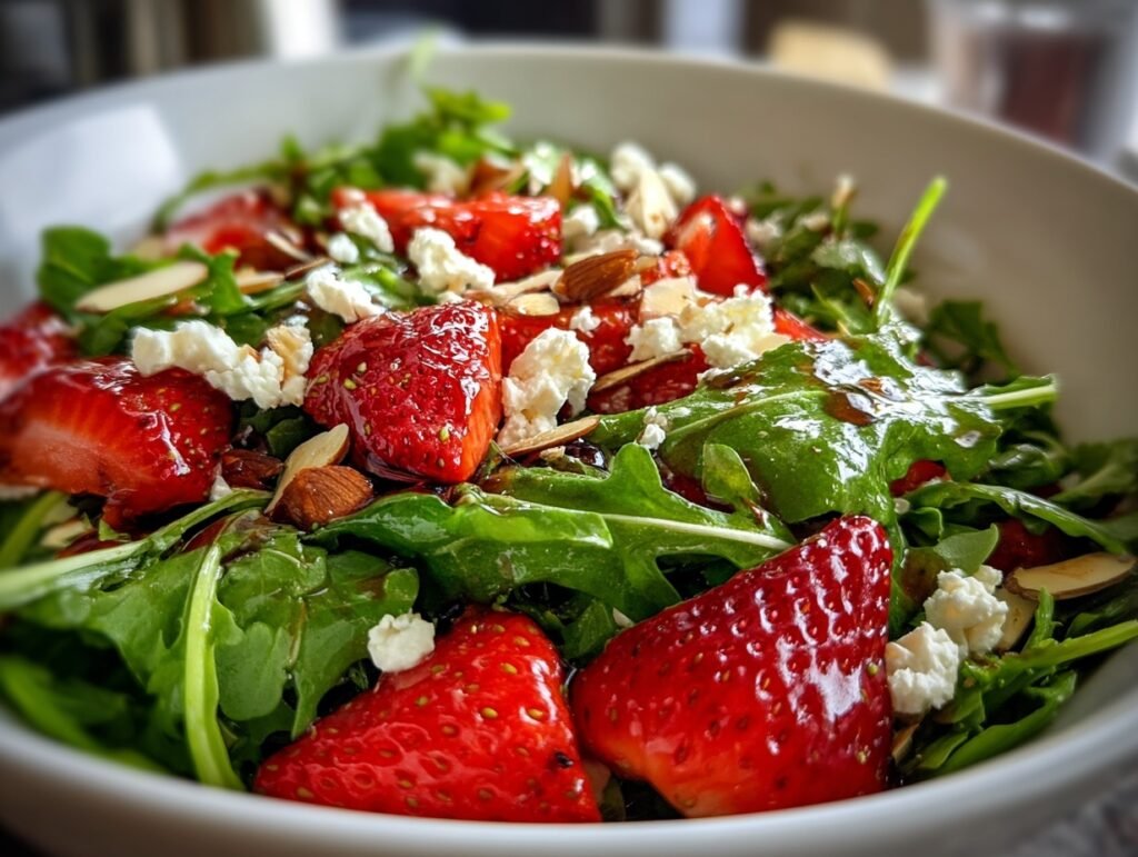 arugula strawberry salad