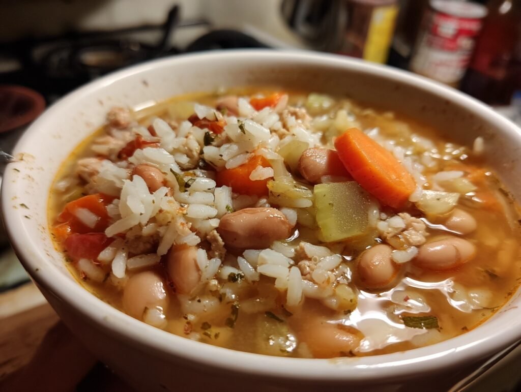 bean and rice soup