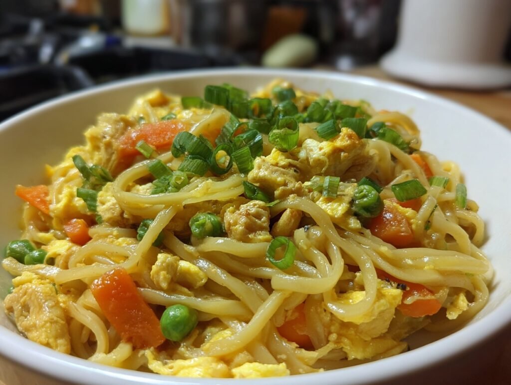 budget egg fried noodles