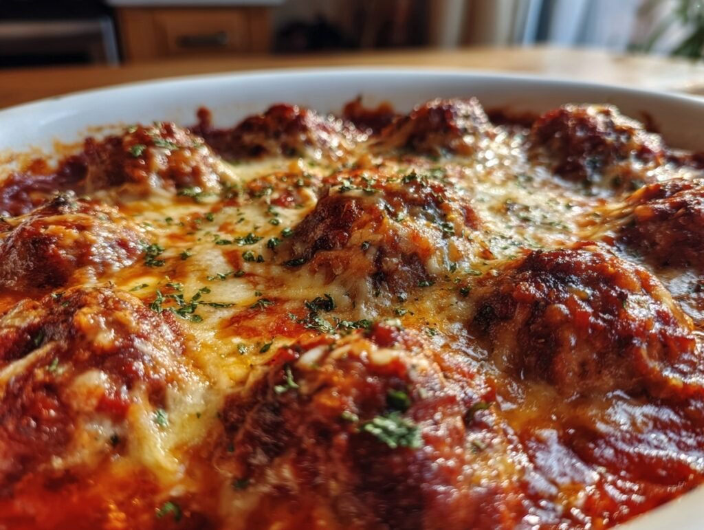 budget turkey meatball bake
