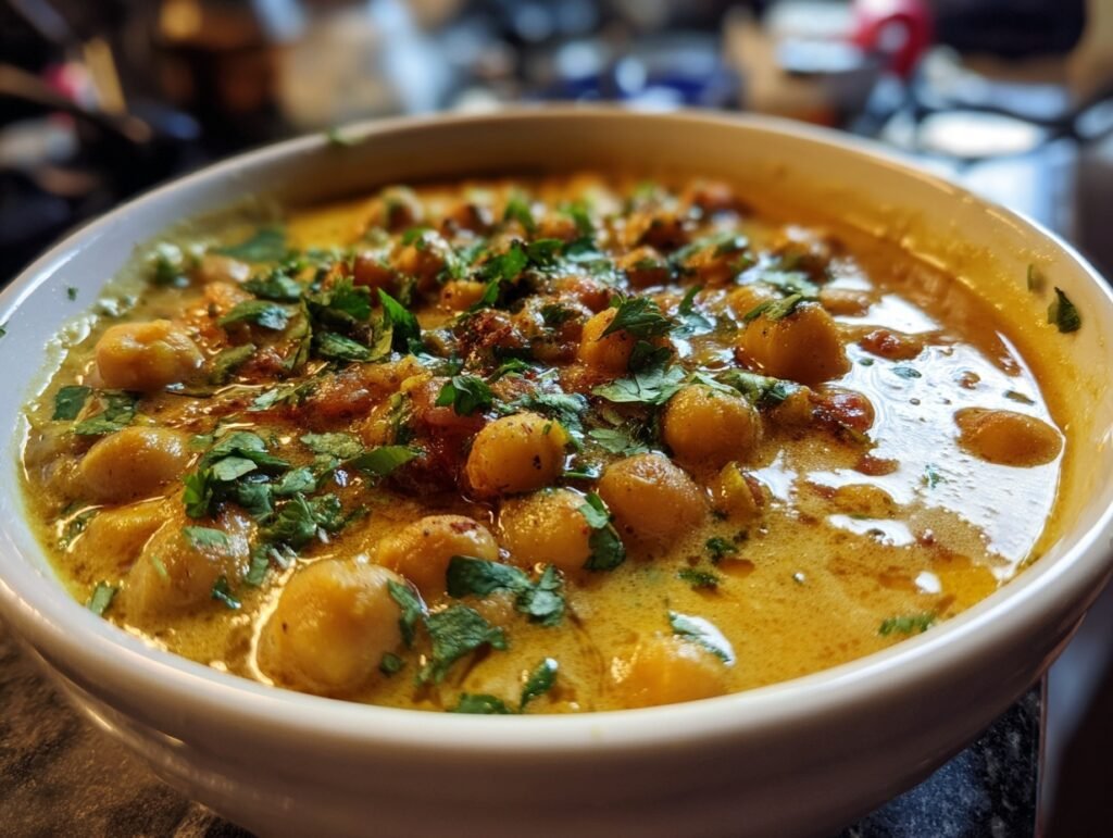 creamy chickpea curry