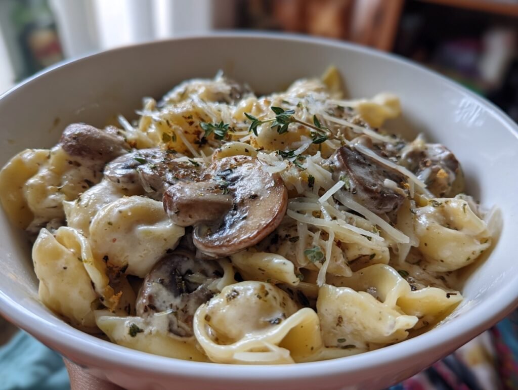 Stored Creamy Mushroom Pasta
