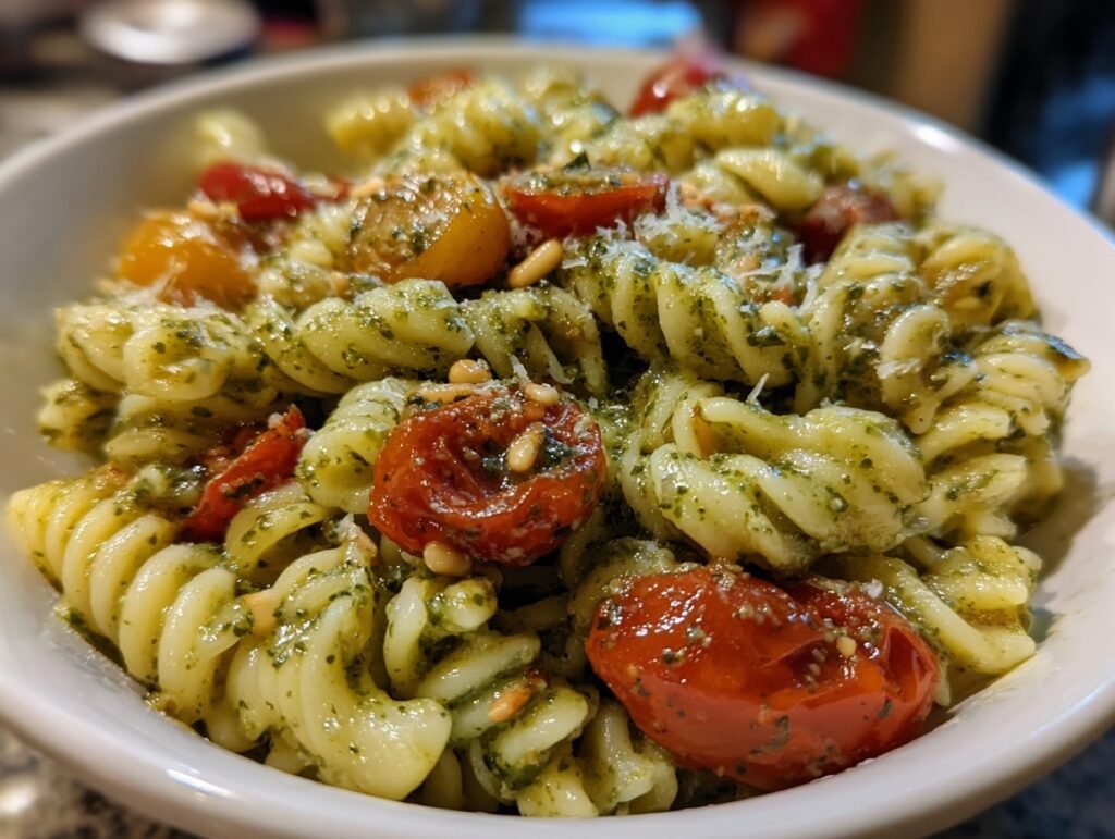 creamy pesto pasta