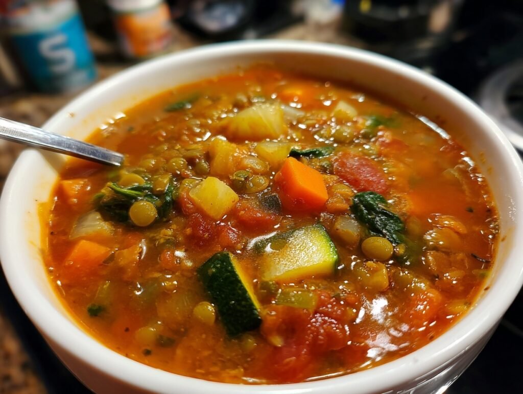 hearty veggie lentil soup