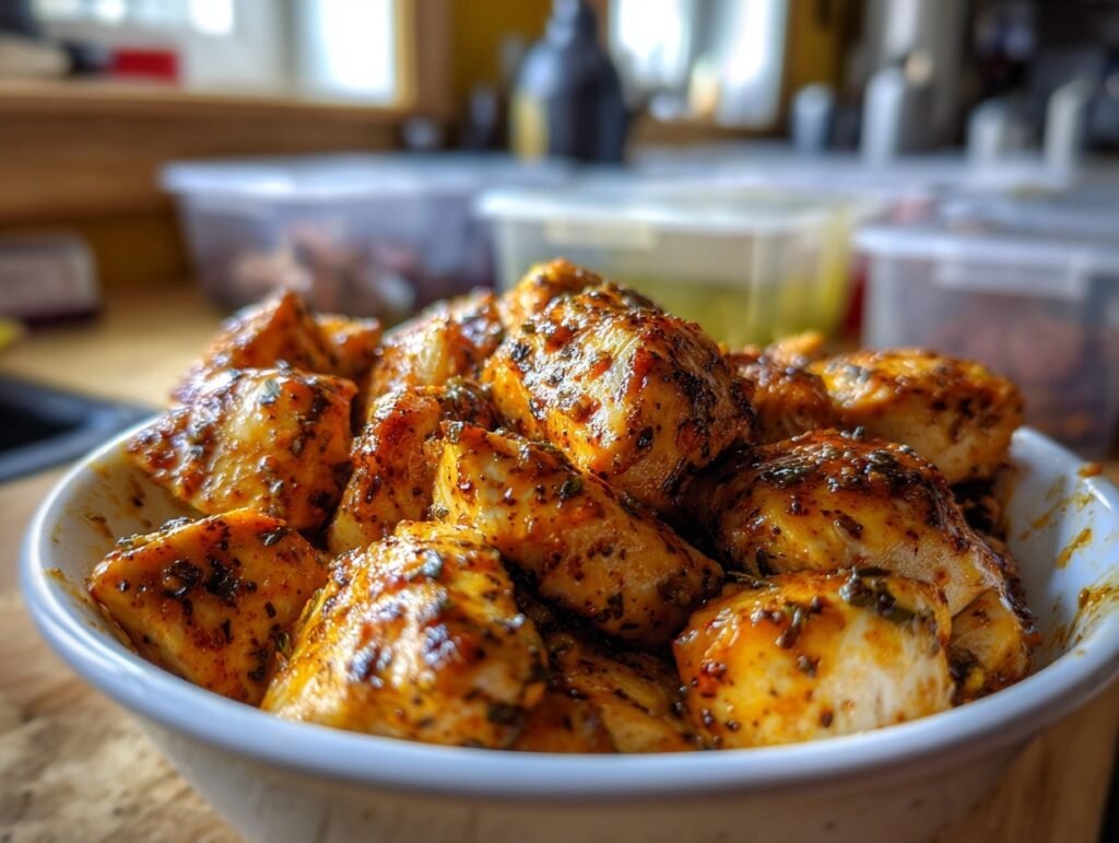 high protein chicken bowls