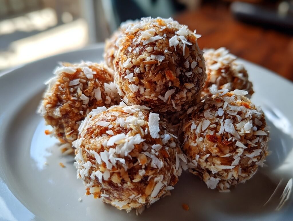 no bake coconut energy balls