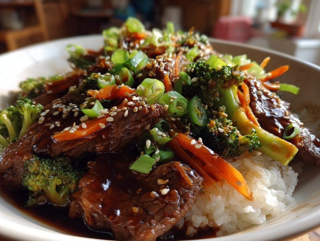 quick teriyaki beef bowl