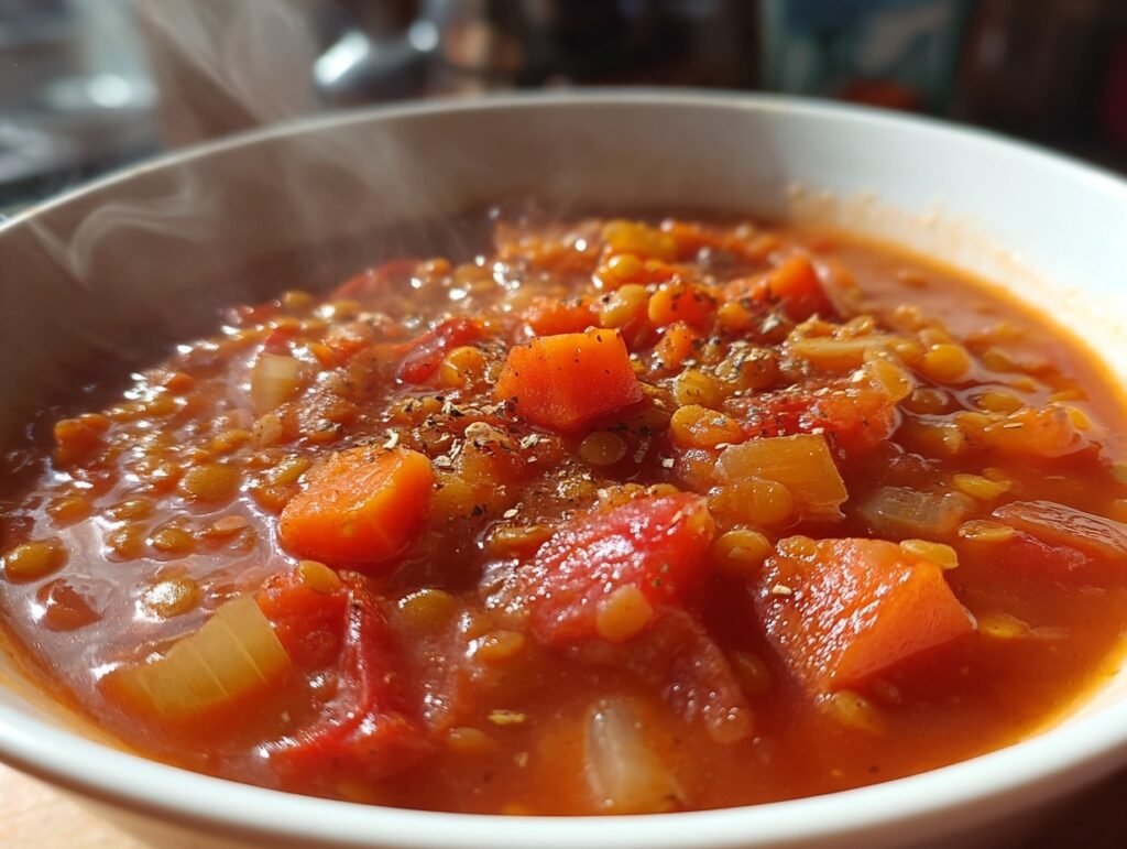 tomato lentil soup