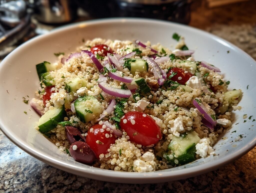 15-Minute Cucumber Quinoa Salad