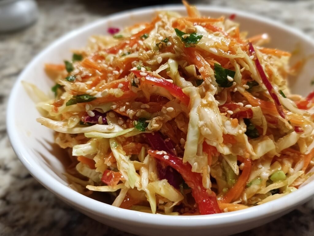 Asian Cabbage Slaw Meal Prep