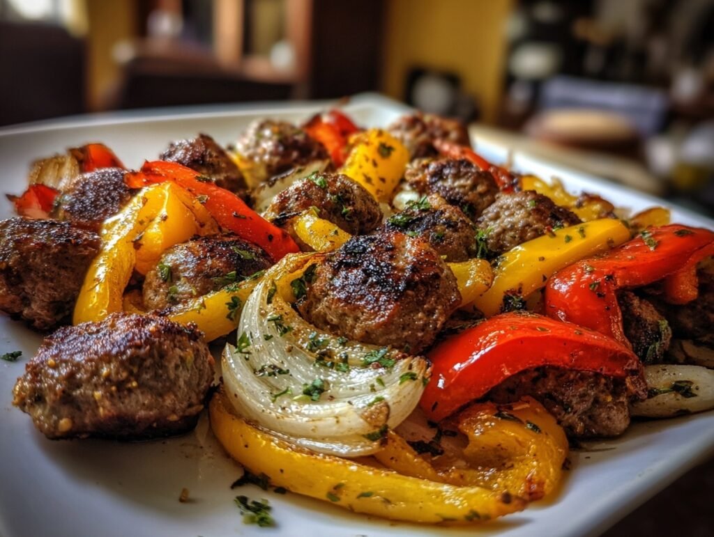 Budget Beef Kofta Sheet Pan