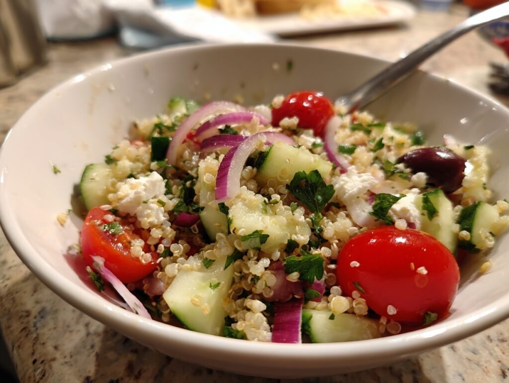 Creamy Cucumber Quinoa Salad