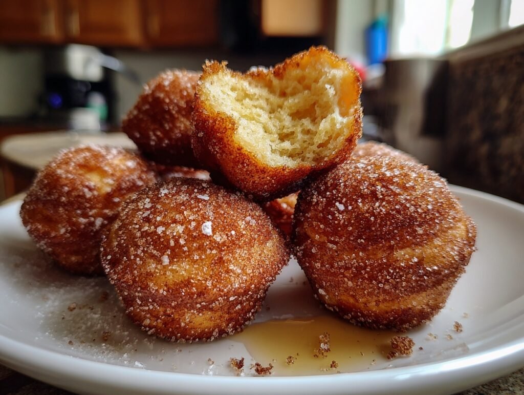 Crispy Cinnamon Sugar Donut Muffins