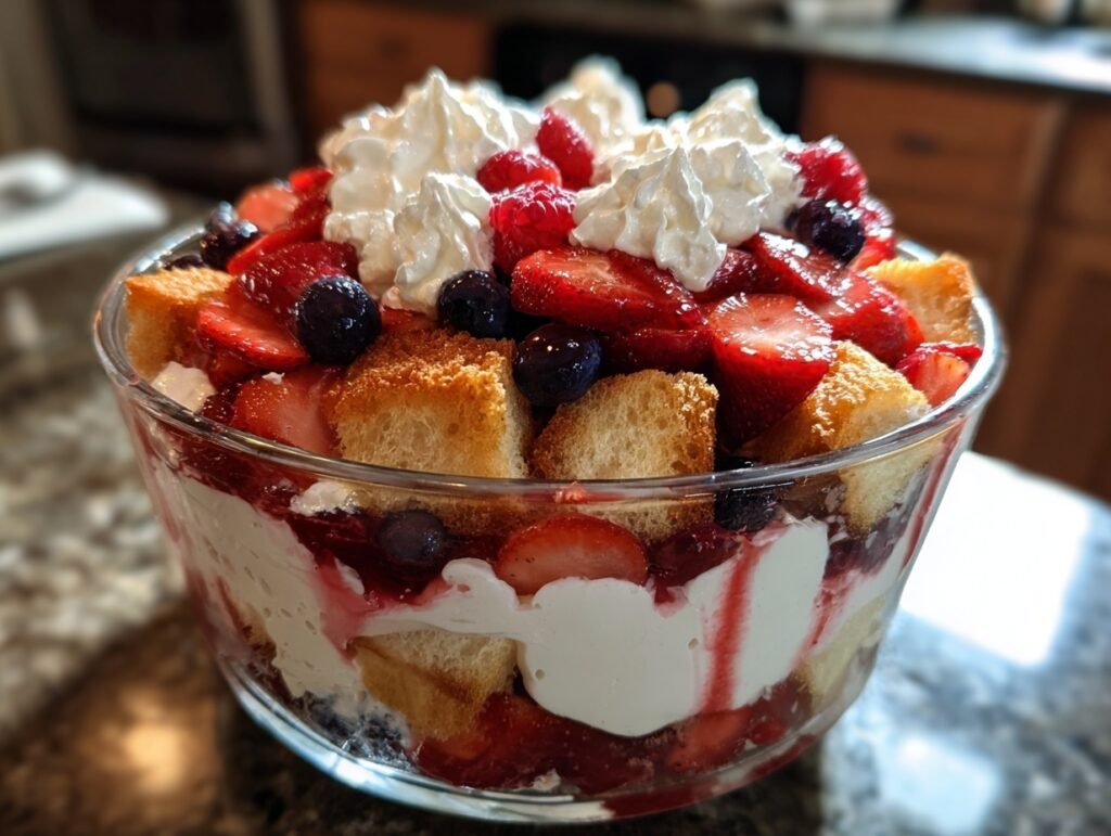 Crispy Graham Berry Trifle