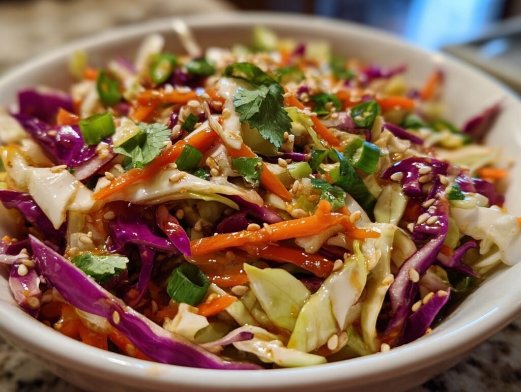 Crunchy Sesame Ginger Slaw